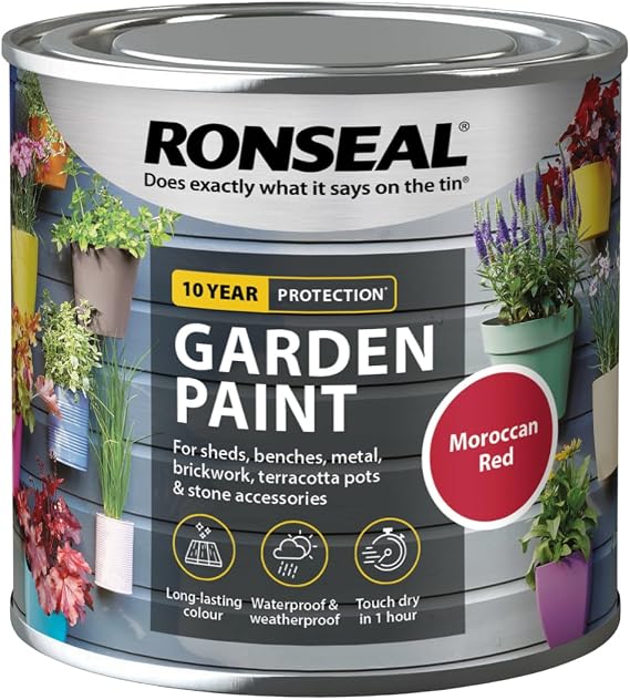 Ronseal GARDEN PAINT Moroccan Red 250Ml [38268]
