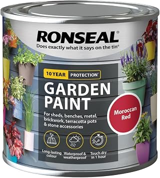 Ronseal GARDEN PAINT Moroccan Red 250Ml [38268]