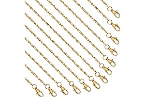 Bulk Gold Necklaces (24 Pack 18 Inches) for Jewelry Making