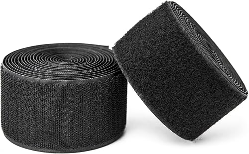 Miniatura 8 de Art3d - Rollos de velcro adhesivo de 10 pies x 2 pulgadas, con parte trasera adhesiva, tira de doble cara, resistente