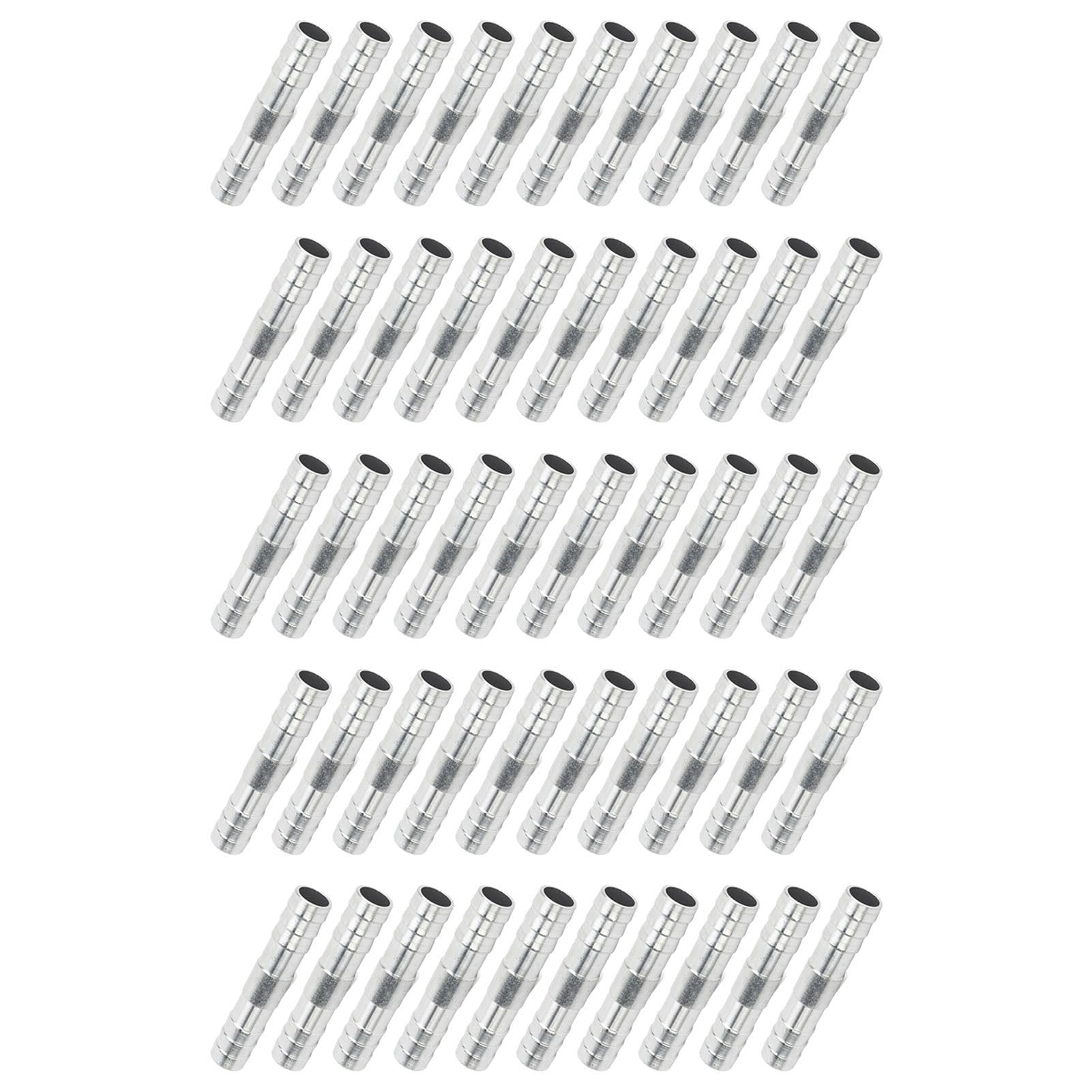 Tbest Conector de Lengüeta para Manguera de Acondicionamiento de Aluminio, Conector de Refrigerante Universal de Alta Resistencia de 1/2 Pulgadas para Reparación de Tuberías de CA Automotriz, 50