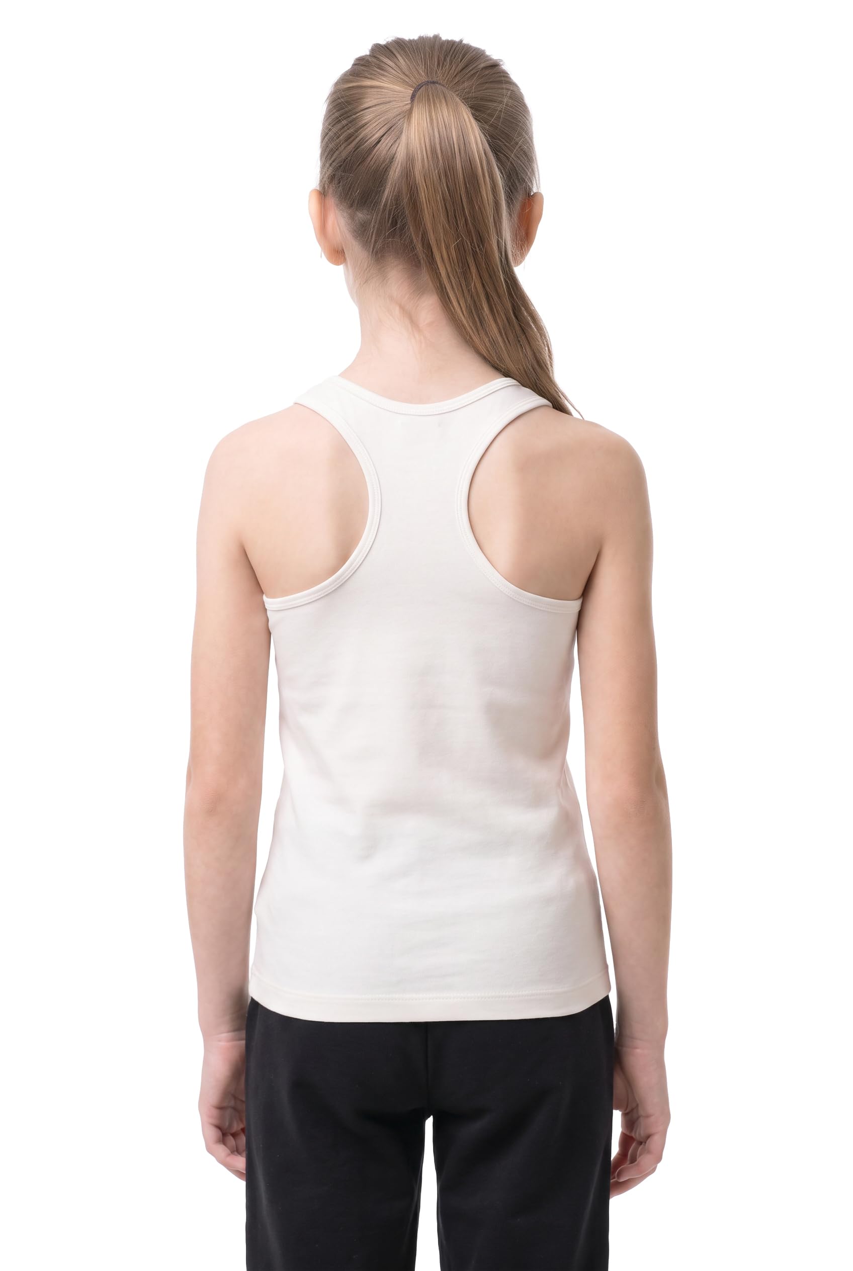 Kurve Premium Girls Seamless Supersoft Wide Strap Comfortable Racerback Tank (Made with Love in The USA)