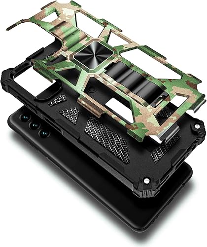 Miniatura 3 de NZND Funda para Galaxy A13 5G con protector de pantalla de vidrio templado (cobertura máxima), protección de cuerpo completo grado militar con