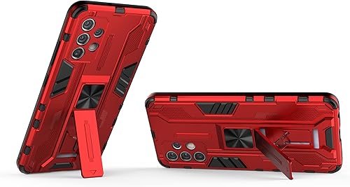 Miniatura 2 de Funda compatible con Samsung Galaxy A32 4G, soporte magnético integrado para automóvil, a prueba de golpes, compatible con Samsung Galaxy A32 4G,