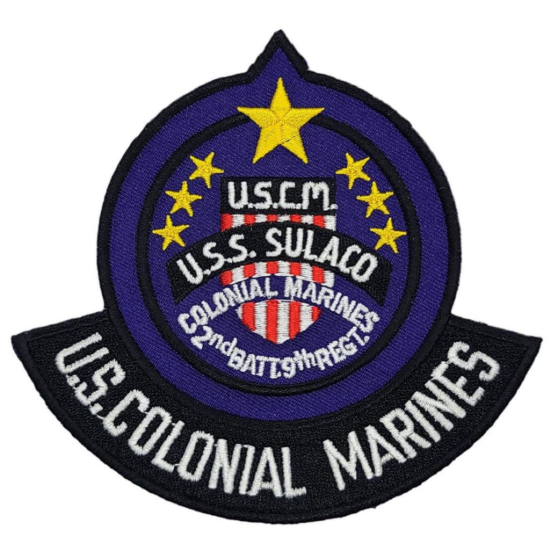 Aliens Colonial Marines Crew Costume Embroidered Patch - 4.75 x 4.5 inch Iron On Sew On Backing P595