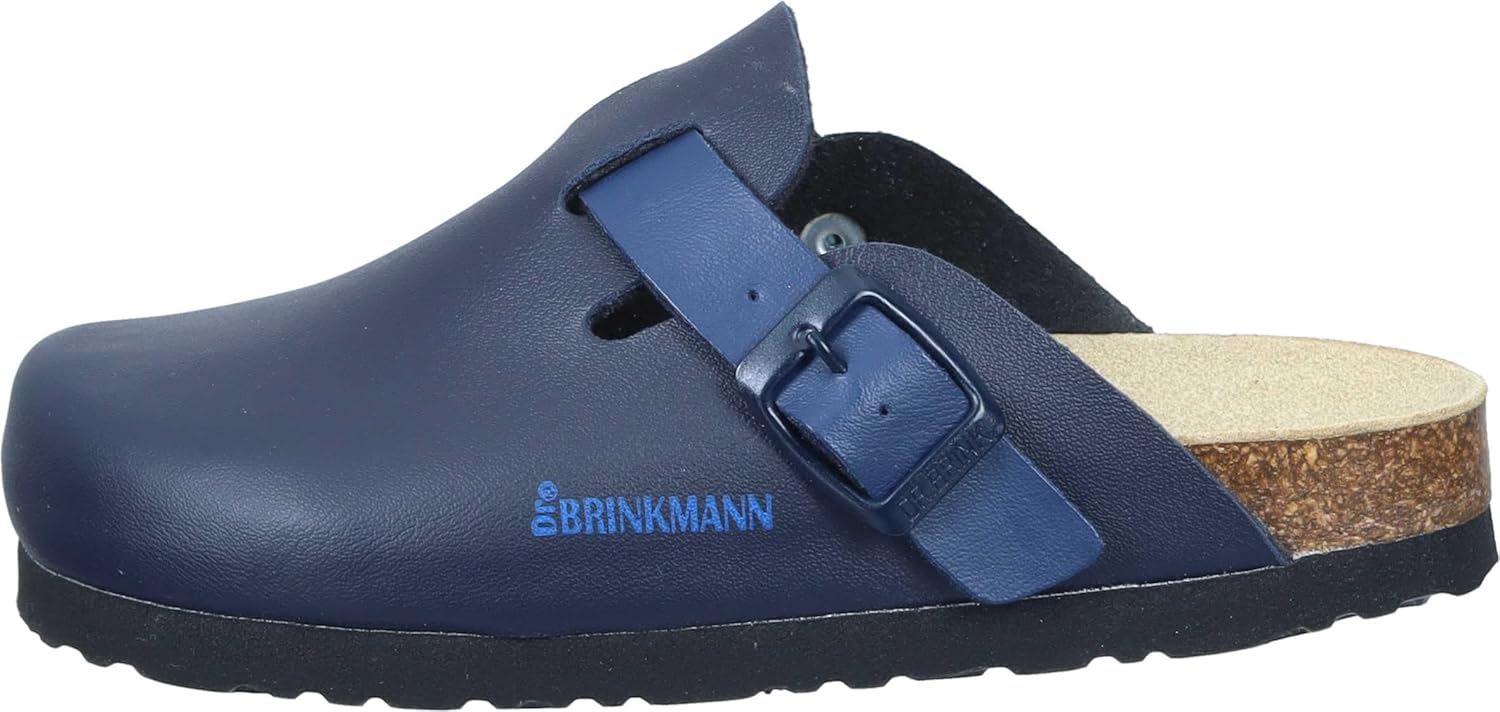 Dr.Brinkmann Girls' Deep Beds of Pantoleten Clogs Blue Material Slippers 30