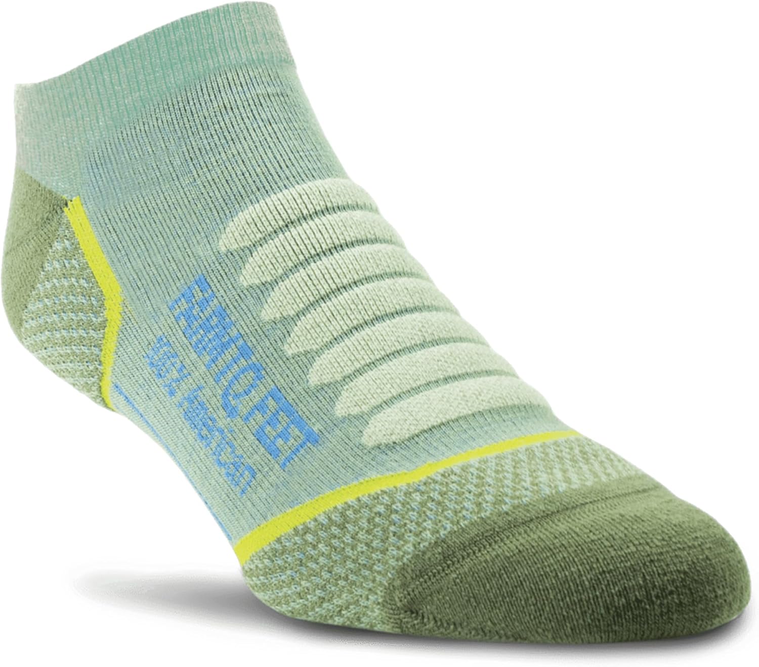Farm to Feet Damascus Lightweight Technical Low Cut Merino Wool Socks, Loden Frost, Small