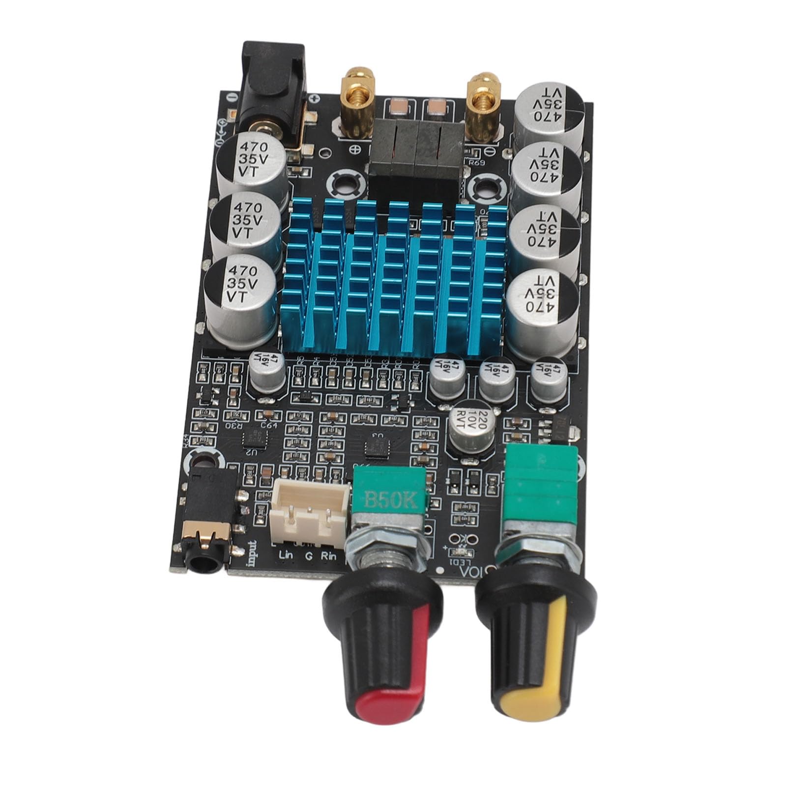 Subwoofer Amp Module Premium Material 100W Amplifier Board for DIY Speaker - Black 12?24V