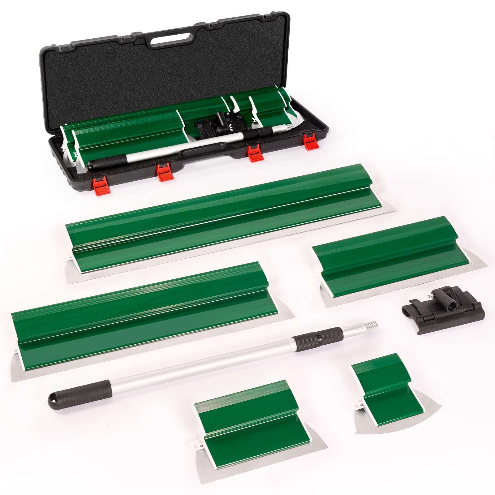 Mastic de surface kit avec barre télescopique et spatules 190 mm et 250 mm pour enduit de lissage