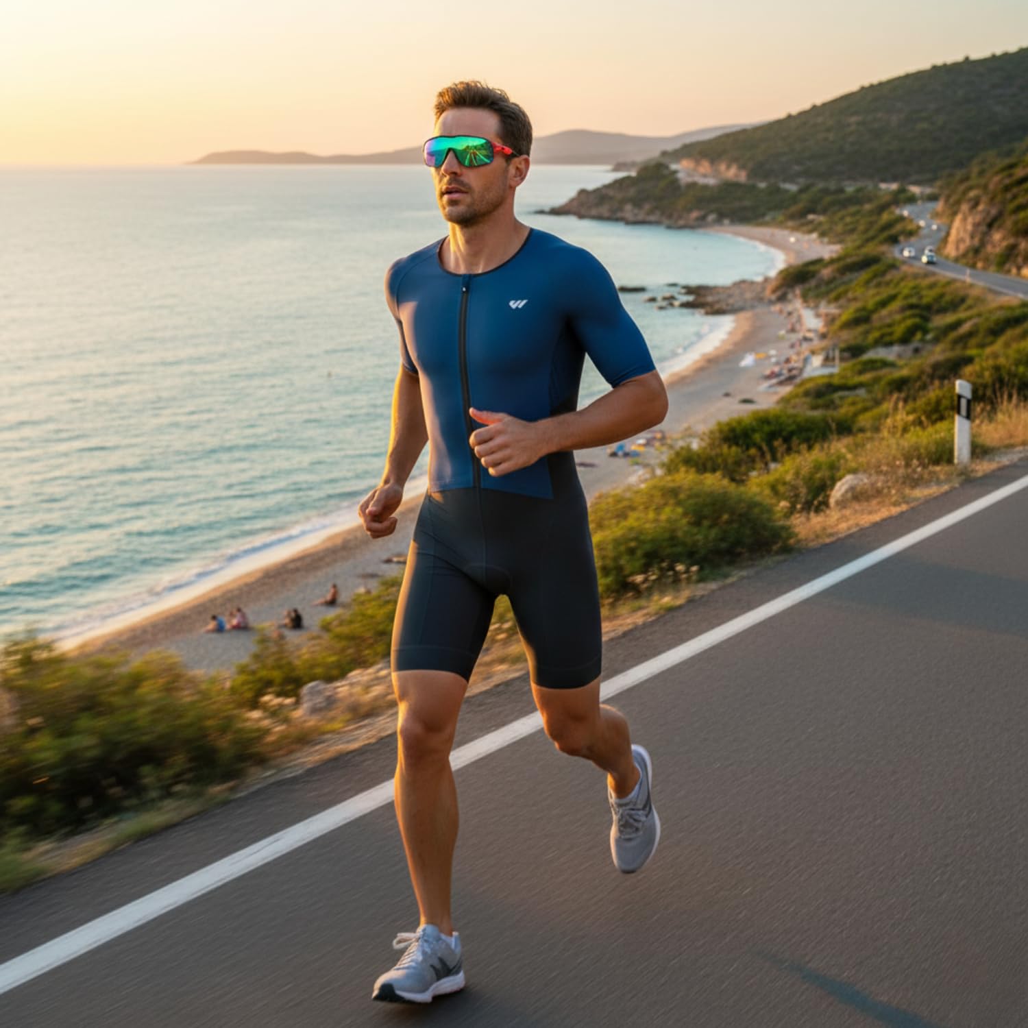 Wulibike Traje de triatlón para hombre