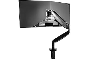 Amazon Basics Premium Single Monitor Arm for Ultrawide Monitors