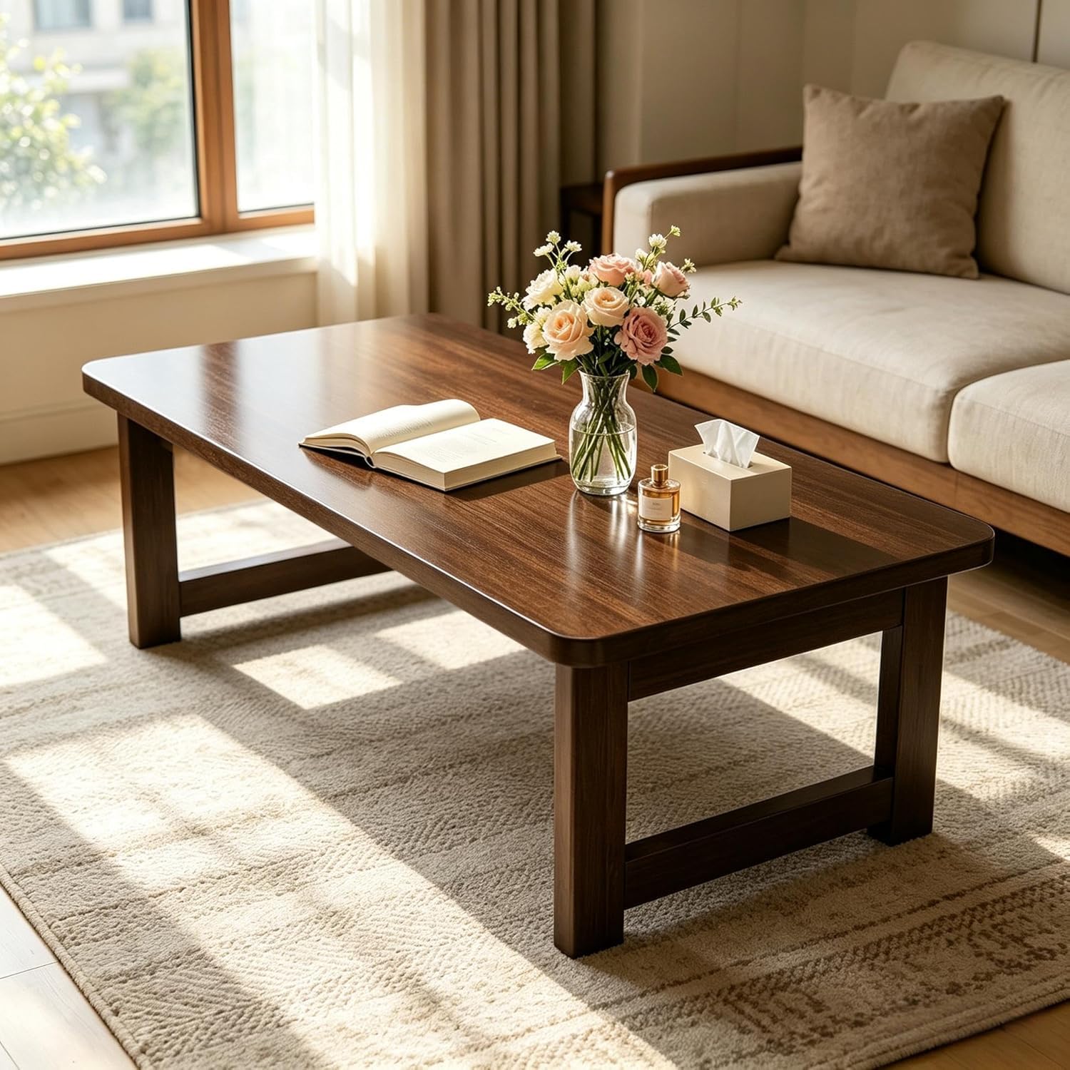 Amazon.com: FATOLRD Japanese Folding Floor Table Foldable Coffee
