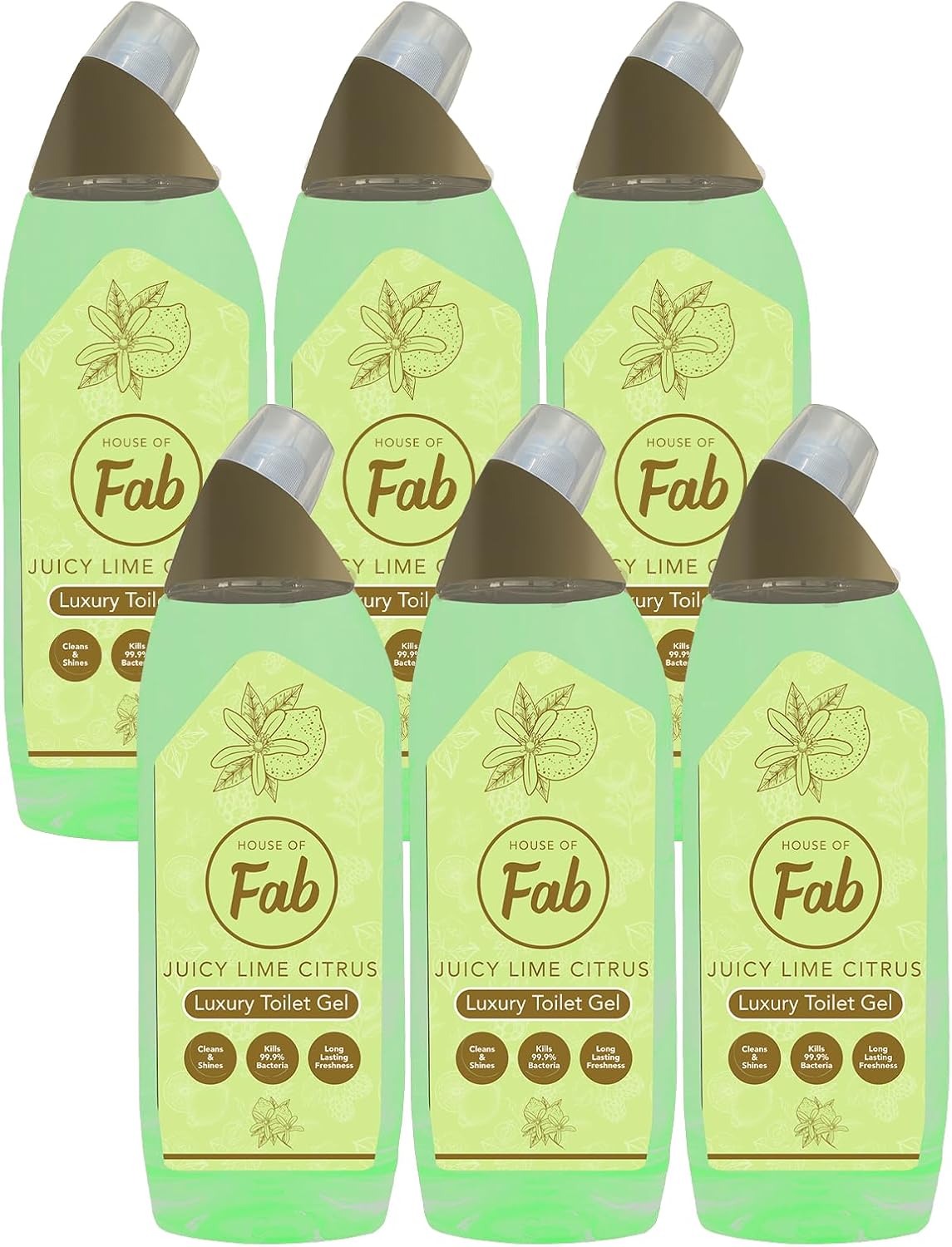 Fabulosa House of Fab Luxury Toilet Cleaning Gel, Cleans and Shines