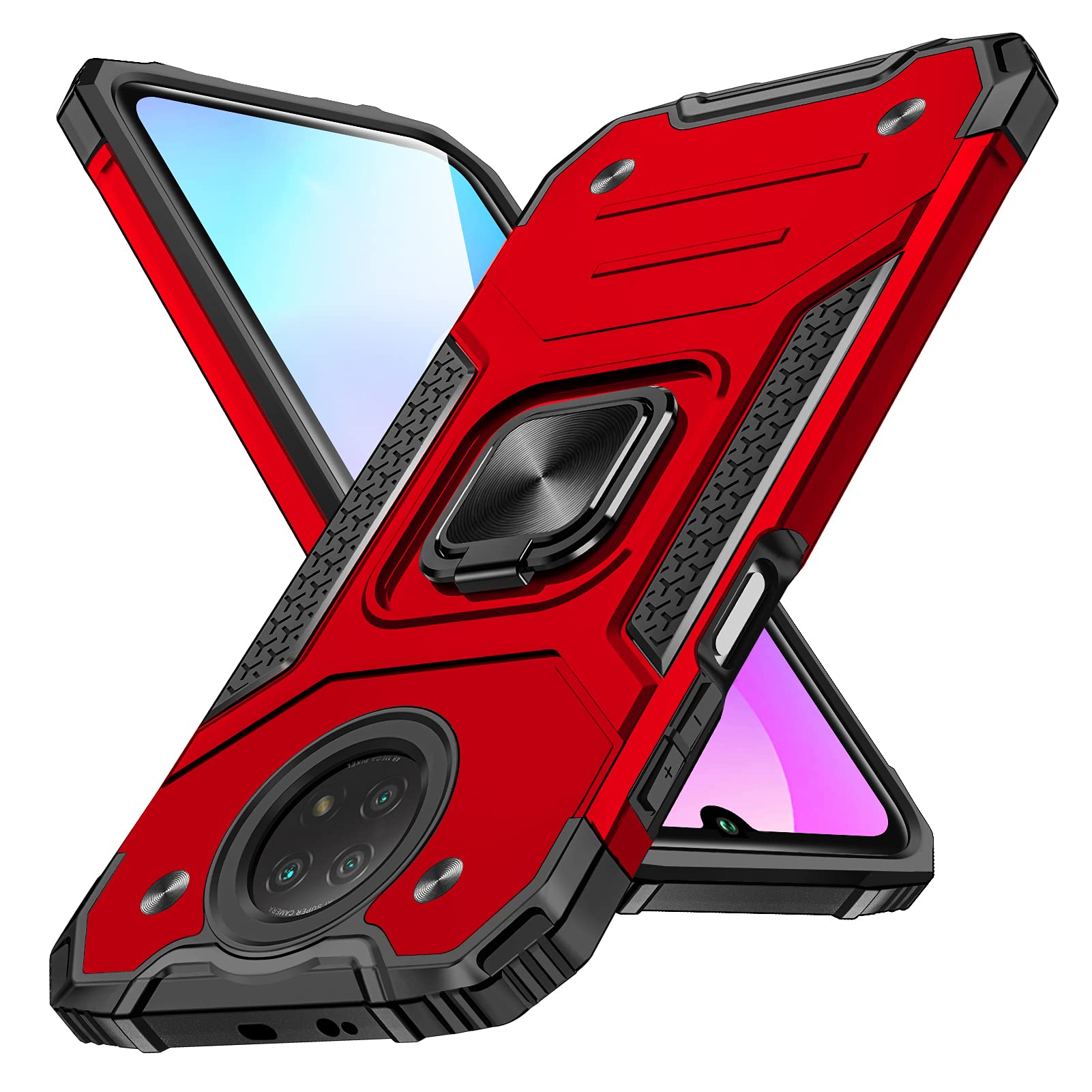 Redmi Note 9T 5G ケース リング付き e 5G-03 1265 Redmi Note 9T 5G ケースリング 耐衝撃 シリコン t