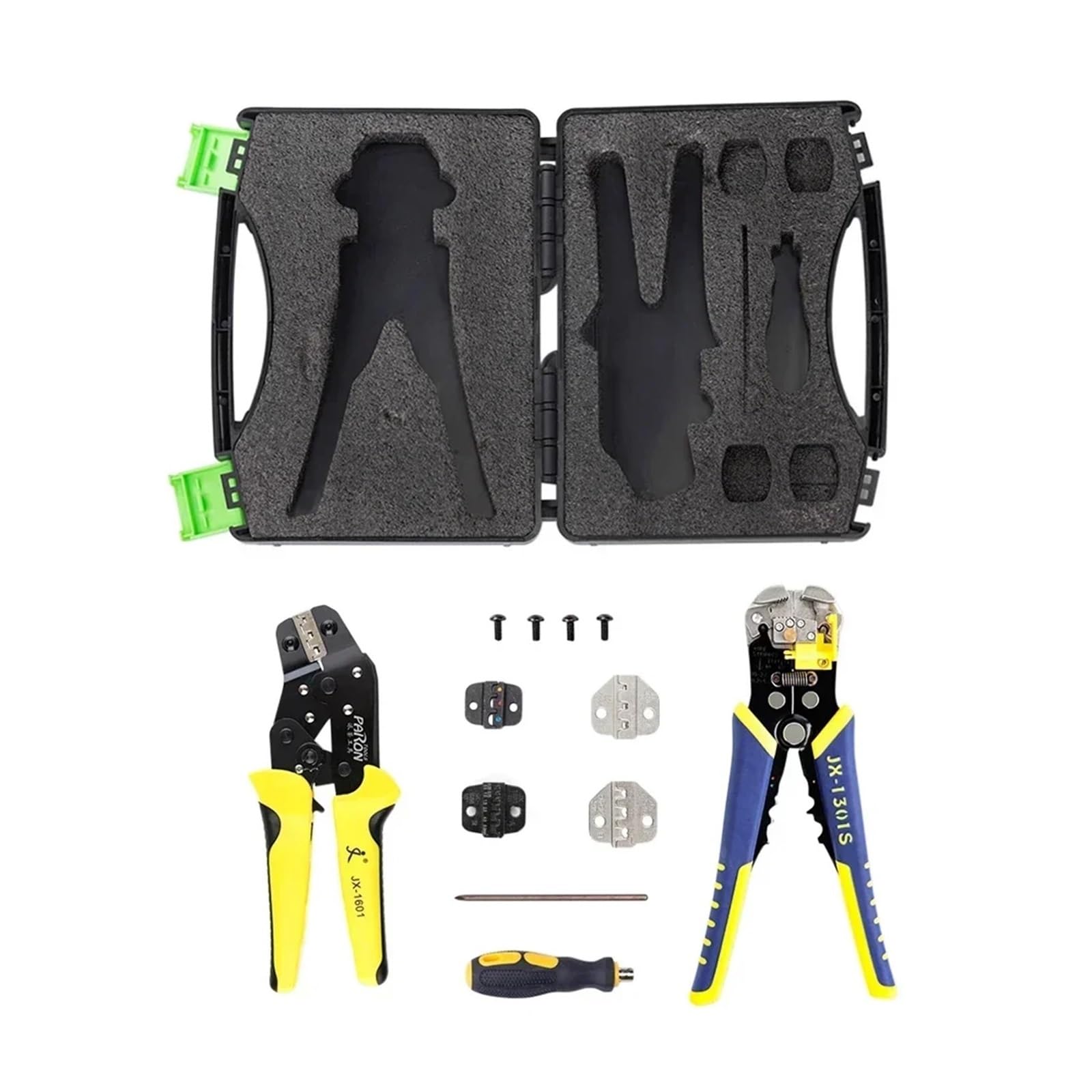 Kit de alicates de crimpado de terminales de cable profesionales, herramienta de crimpado de casquillos de cordón, herramientas manuales for terminales de cable, herramienta de crimpado Para electrici
