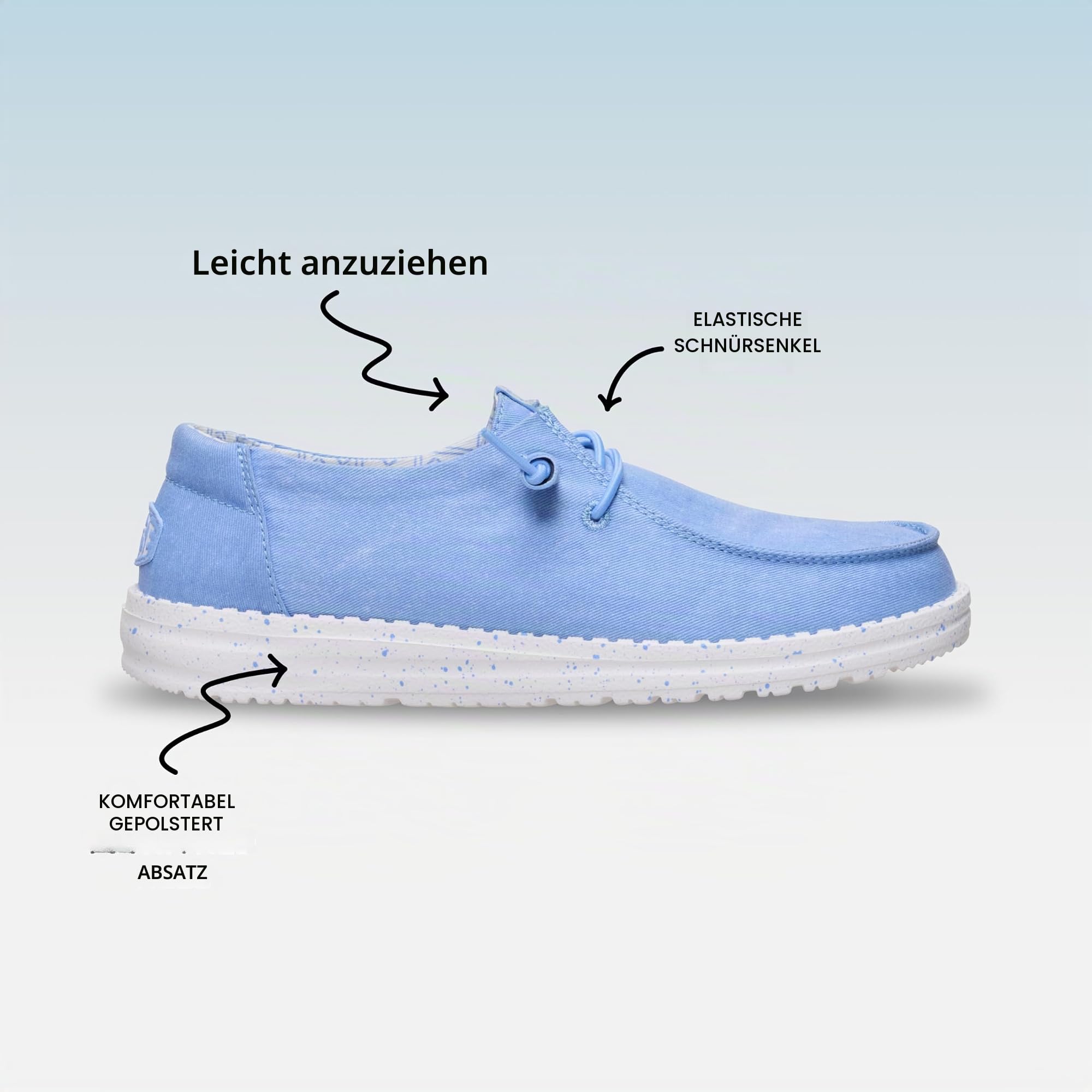 Heydude Wendy Damen-Schlupfschuhe aus Stretch-Leinen – Bild 3