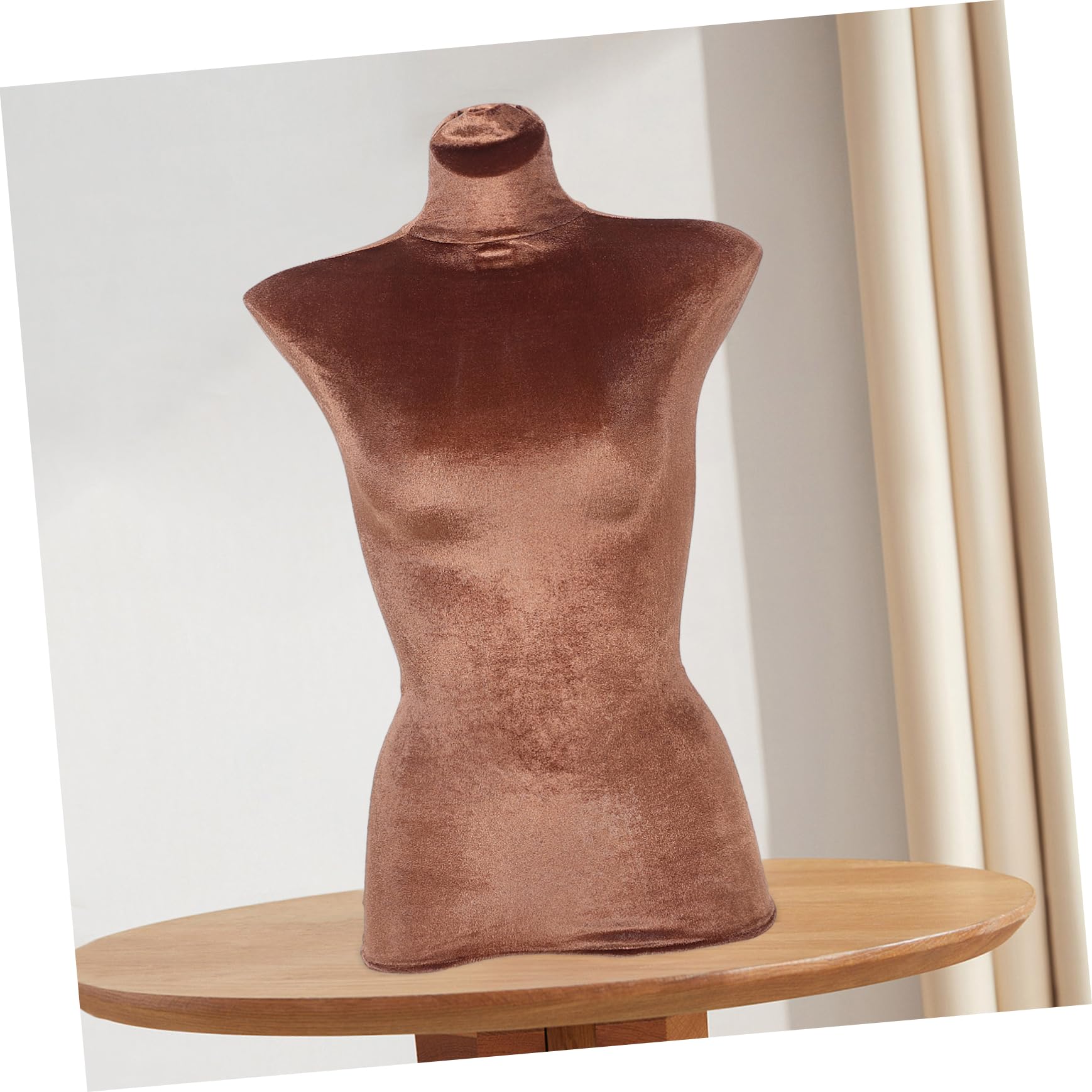 Holibanna Mannequin Bezug aus Kaffee Veloursstoff für Schneiderpuppe mit Austauschbarem Stoffbezug und Wiederverwendbarem Design für Schaufenster und Modepräsentationen