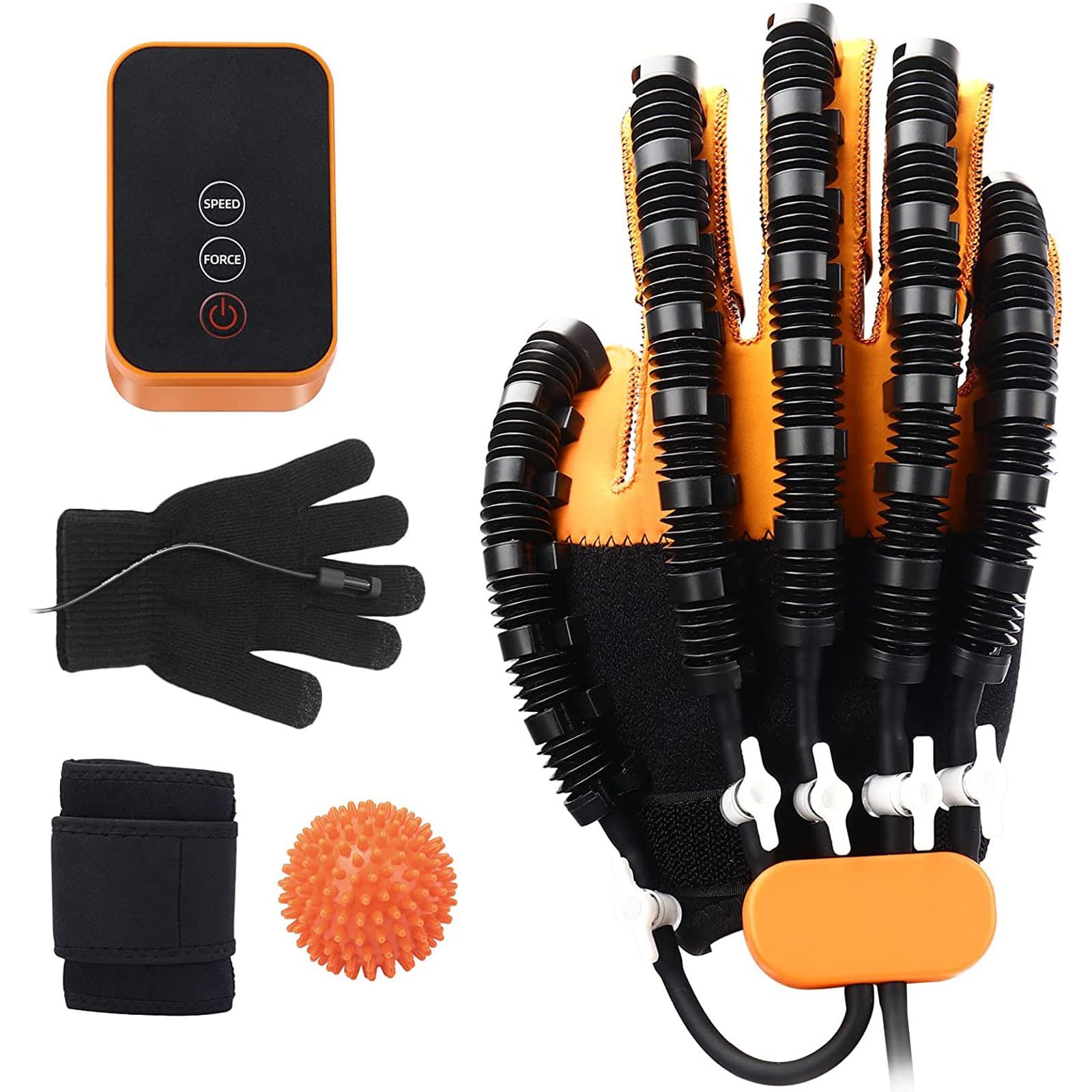 Rehabilitation handschuh, Finger Training & Fingerbegradigung Ausrüstung, Schlaganfall Hand Schiene Assistive Handschuhe für Schlaganfall Hemiplegie hilft Patienten mit Hand Dysfunktion (Rechte, L) Drogerie & Körperpflege