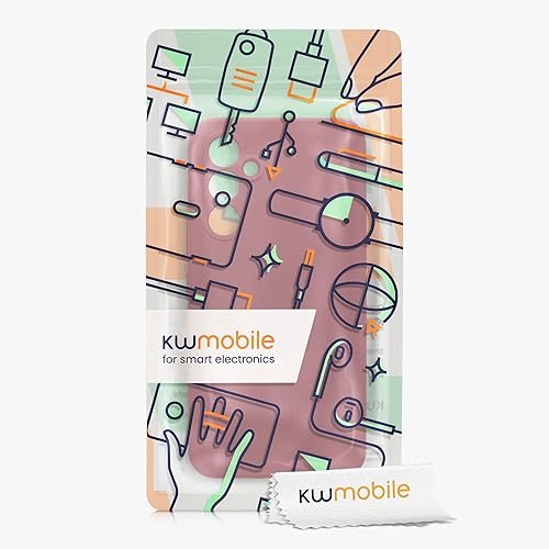 Miniatura 7 de kwmobile Funda compatible con Samsung Galaxy A54 5G - Funda delgada de silicona TPU - Acabado suave al tacto - Rojo ruibarbo