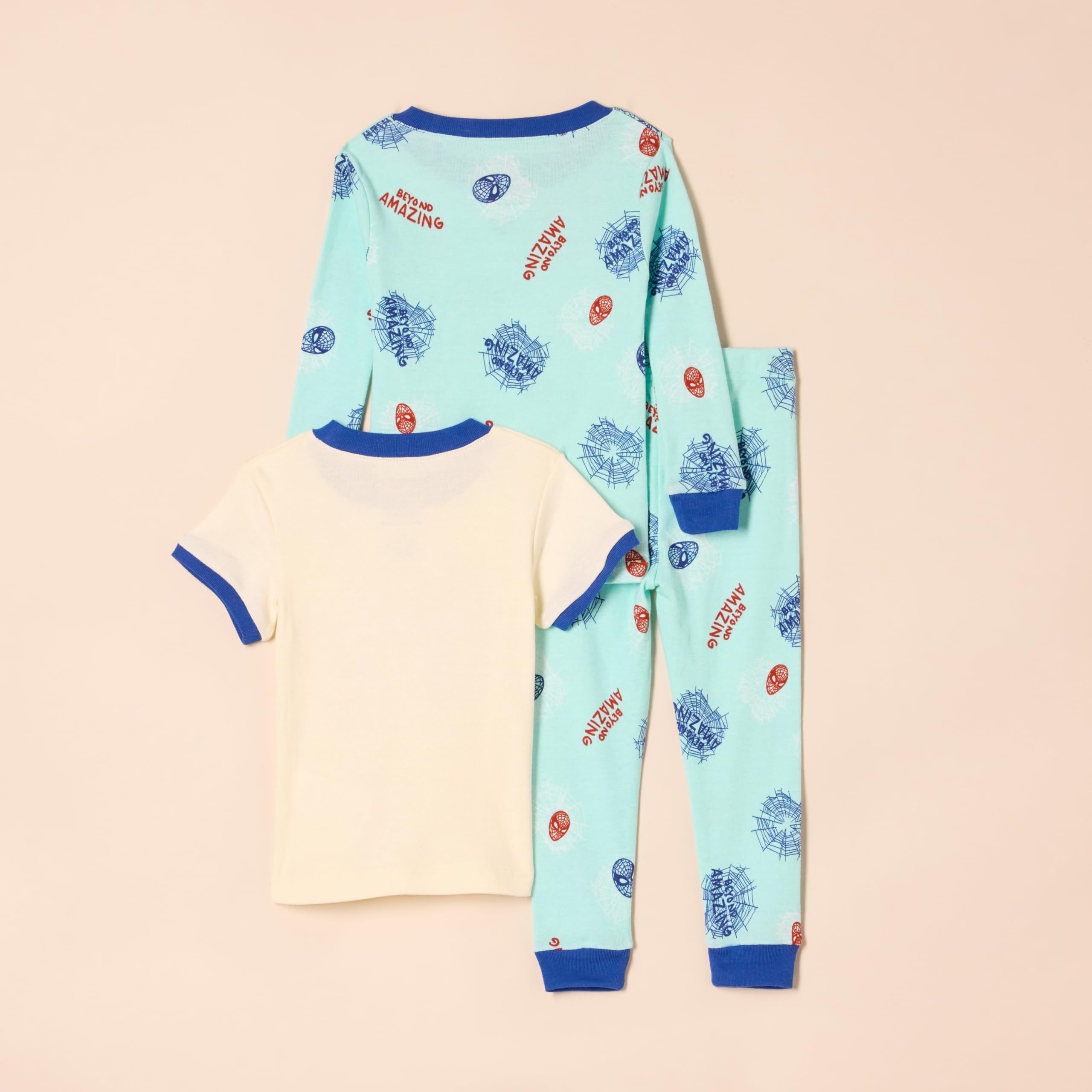Amazon Essentials Marvel Pigiama Aderente, 3 Pezzi Bambini e Ragazzi