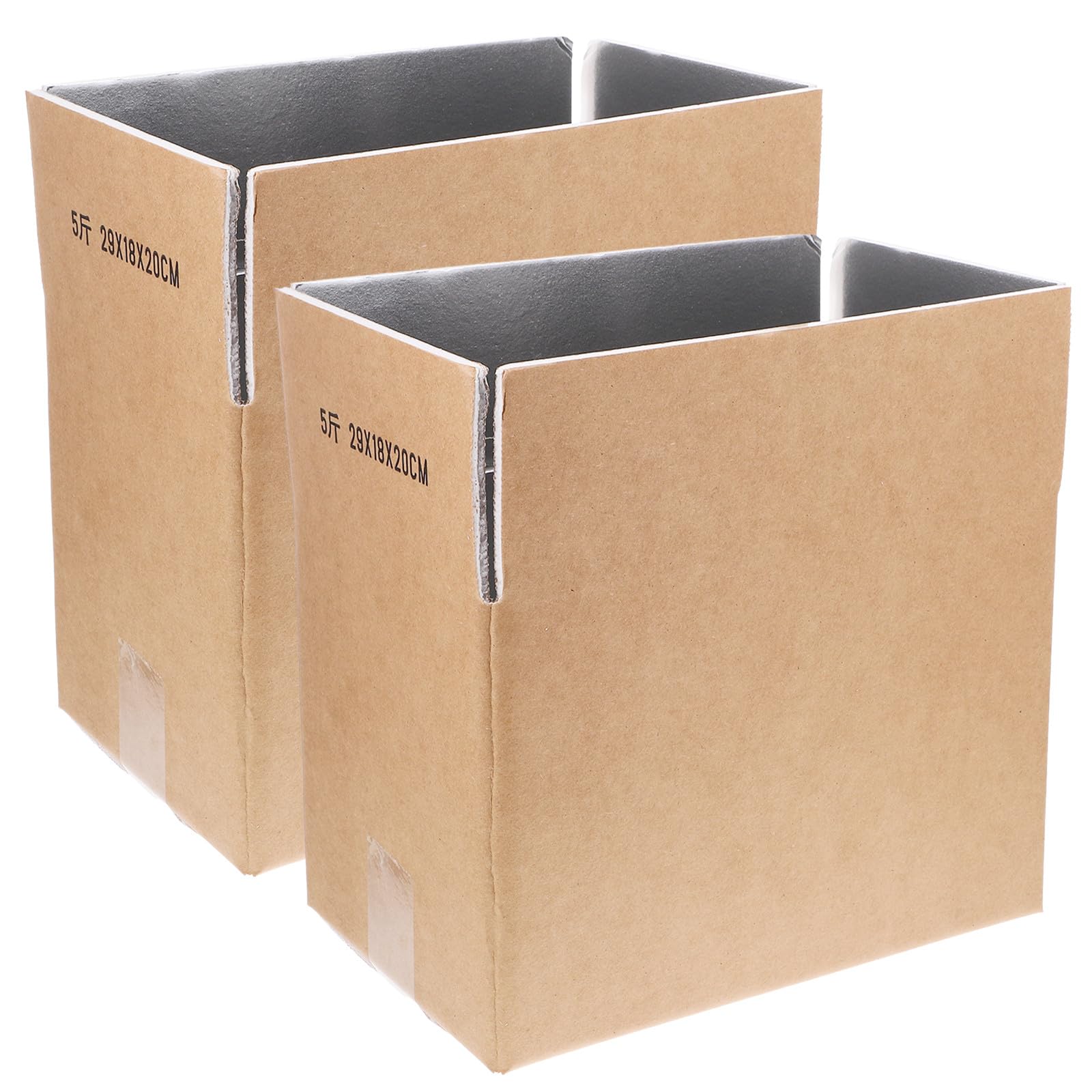 Cajas Isotérmicas de Envío 2 Piezas Forro de Papel Aluminio Tamaño 29X18X20 CM Capacidad 5 Kg Cajas Térmicas Reutilizables para Alimentos Fríos y Mariscos Embalaje Aislante