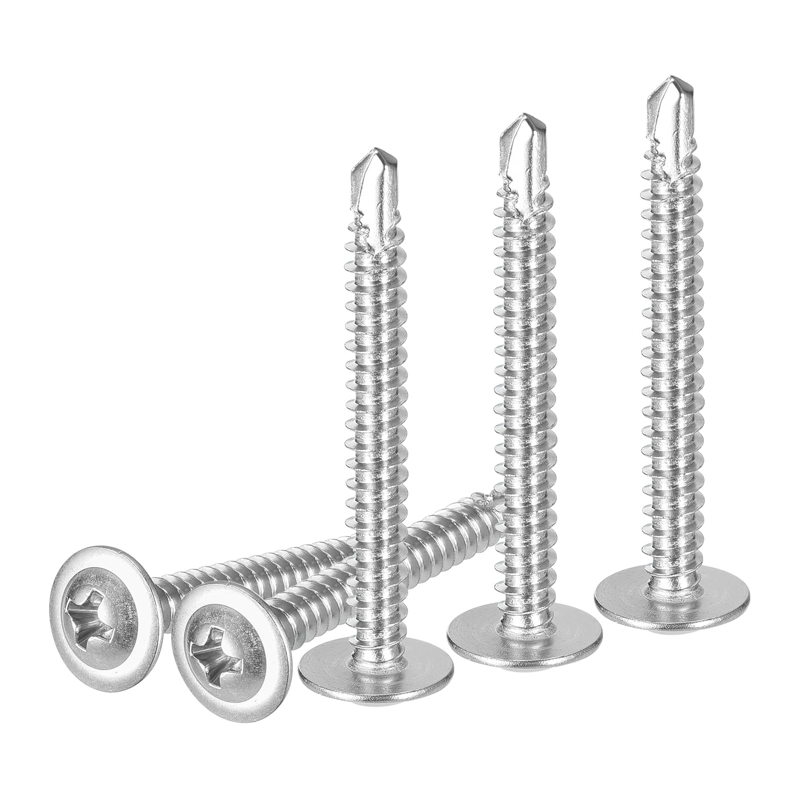 DTGN #8x1-1/2 Sheet Metal Screws, 100Pack, for Wood Furniture