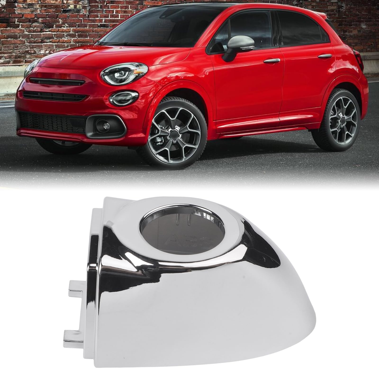Capuchon de poignée de porte chromé pour Fiat 500X 2016-2021 avant extérieur en ABS Matériel OEM 735607049 Ajustement direct