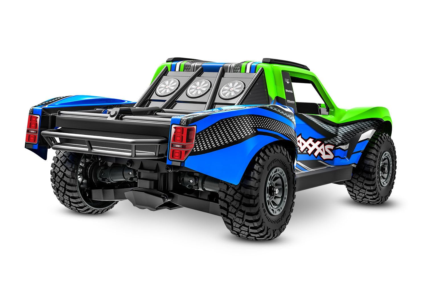 TRAXXAS Mini Slash 4x4 RTR, coche teledirigido para principiantes, mini escala verde con sistema TQ BL-2s, cargador USB-C y batería LiPo 2s