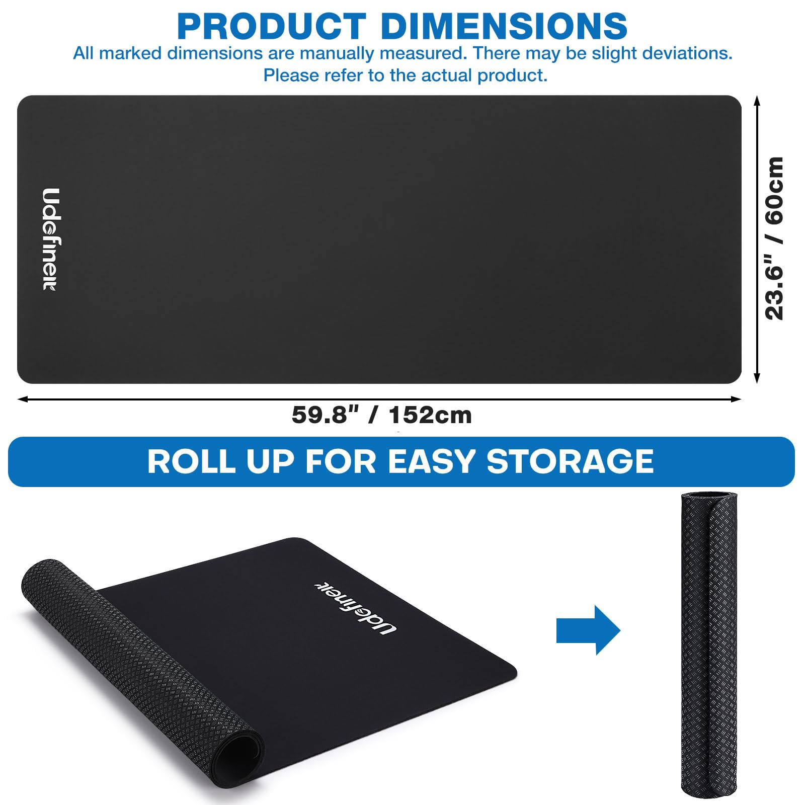 Workbench Mat 60"x24", 0.16"(4mm) Thicken Anti-Slip Tool Box Top Mat — Amazon image 3