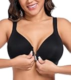 Women's Front Closure Posture Everyday Bra Plus Size Full Figure Underwire Back Support Bralette