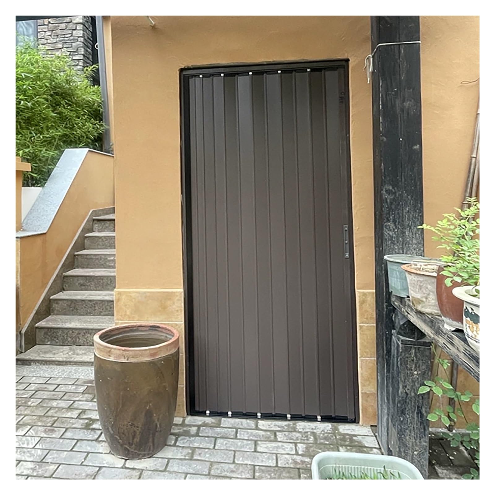 Zjkxjh One Color Customizable Folding Room Divider Doors For Bedrooms/Closet/Studio, Indoor/Outdoor Accordion Doors For Residential And Commercial Use, Privacy Partition Gate