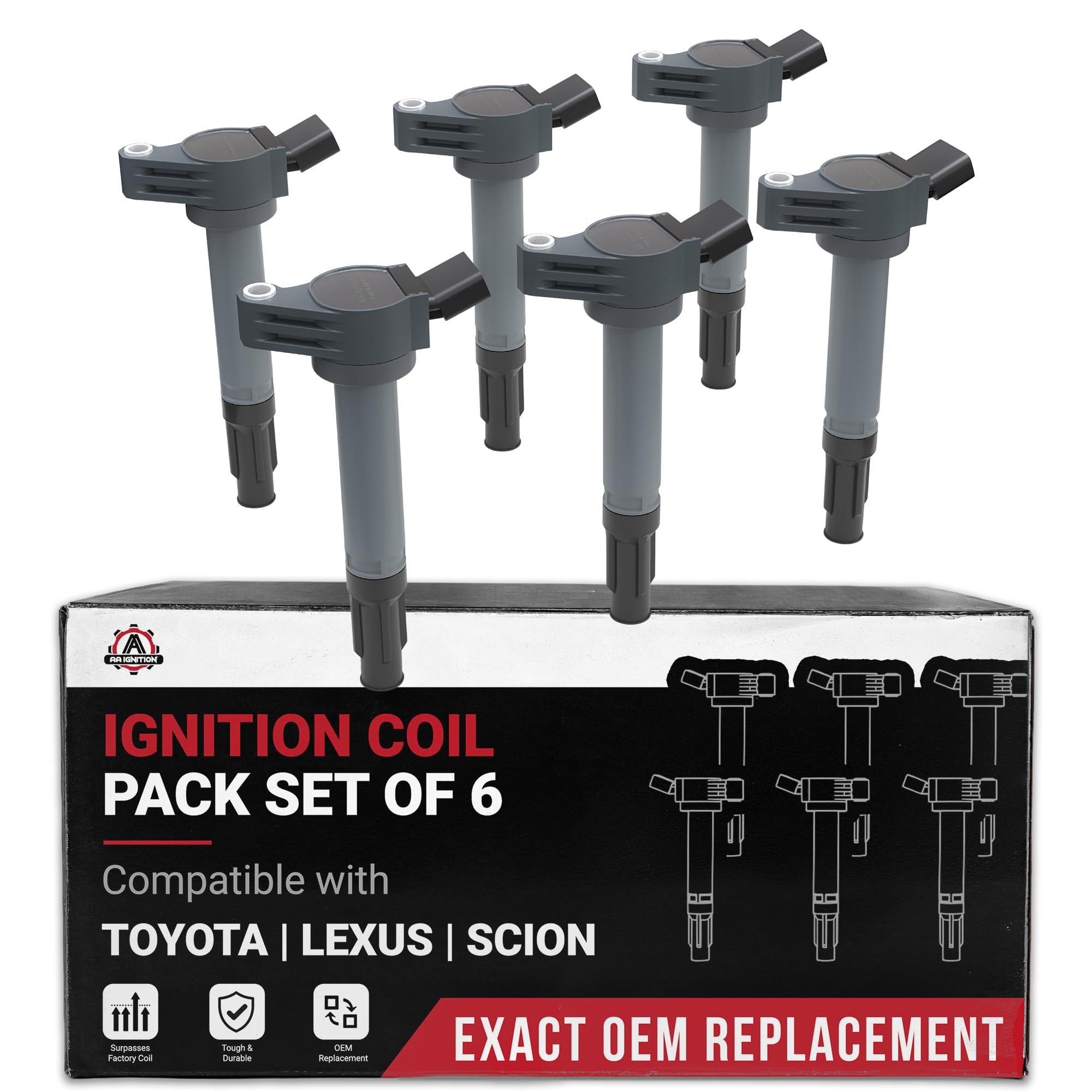 Amazon.com: Set of 6 Ignition Coil Pack - Compatible with Lexus