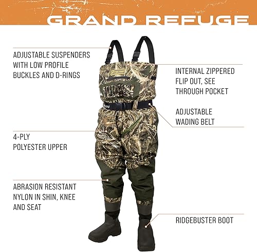 Miniatura 5 de FROGG TOGGS Vadeador de caza Grand Refuge 3.0 Bootfoot para hombre con forro aislante extraíble