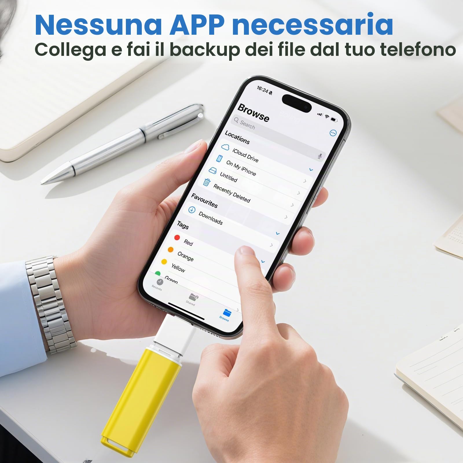 ABLAZE Chiavetta USB 3.0 64GB 5 Pezzi con adattatori Type-C Pen Drive 64GB | per PC/smartphone/computer