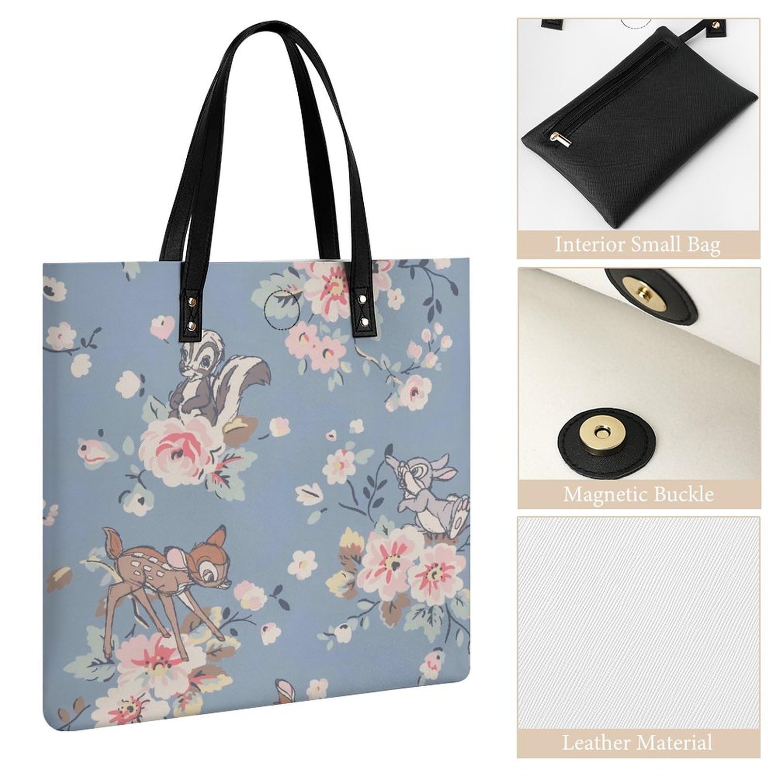Amazon.co.jp: トートバッグ レトロ ローズ バラ 花柄 ハンドバッグ