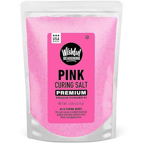 Wishful Sal de curado 1 bolsa de 25 libras Sal de curado rosa Praga en polvo 1 625 de nitrito de sodio Insta Cure para juegos tocino salchicha jamón disponible en Yaxa Colombia