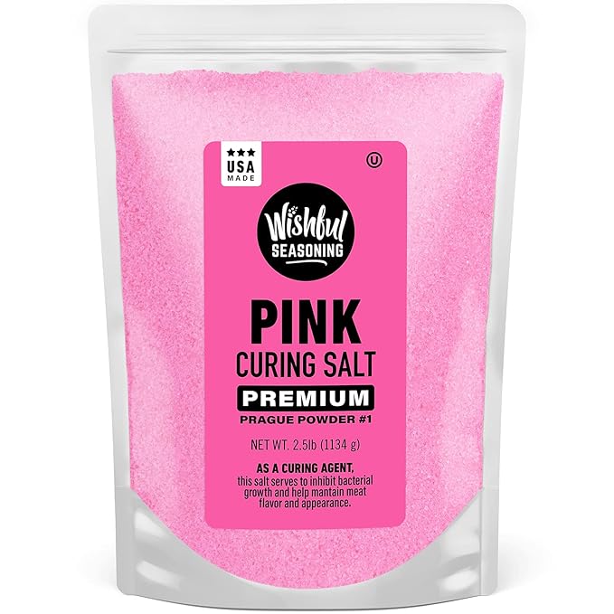 Amazon Com Wishful Pink Curing Salt Prague Powder 1 Premium Curing Salt For Meat Gluten Free 2 5 Pound Xl Bag Grocery Gourmet Food