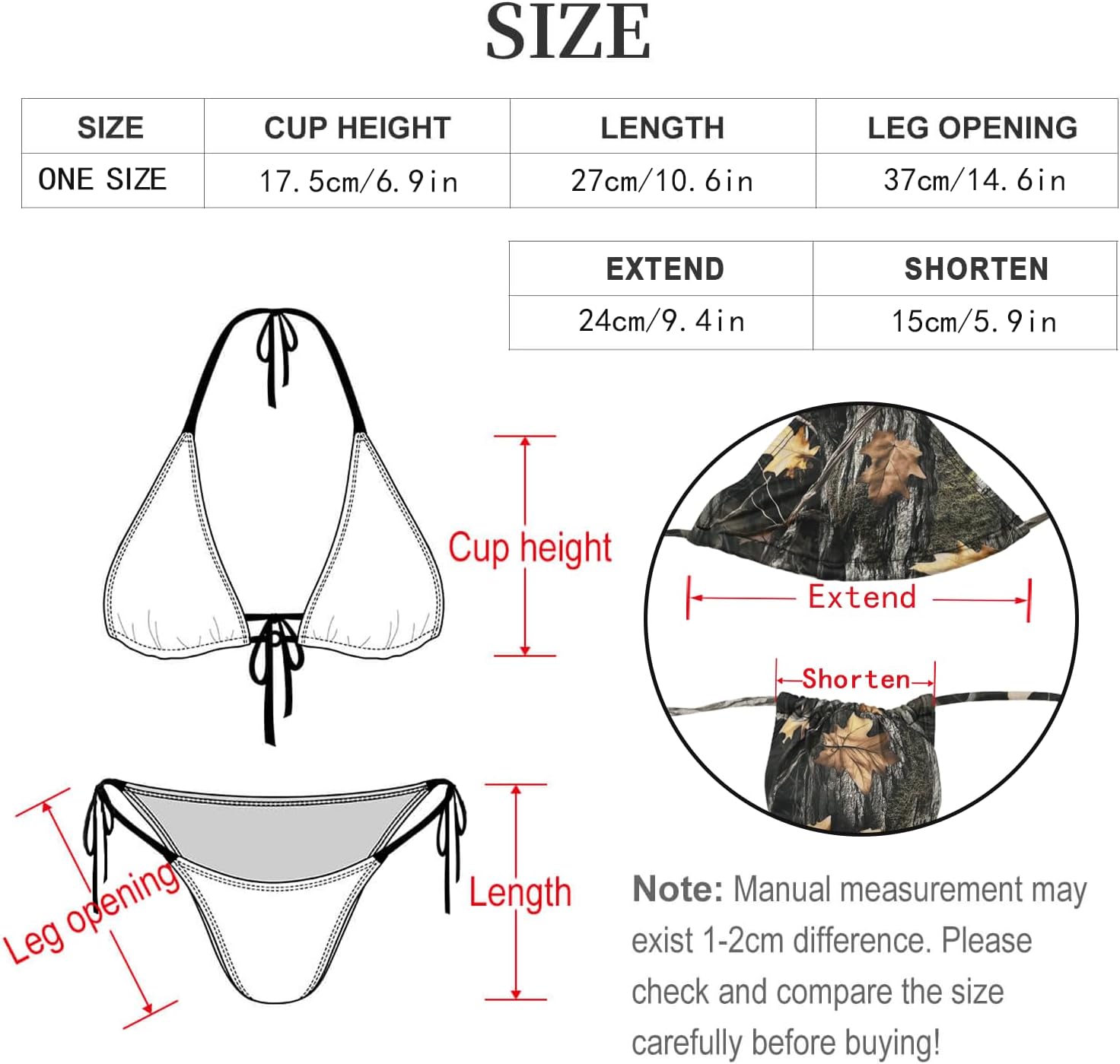 Bikini Set for Women Two Piece Swimsuits V Neck Halter String Triangle Bathing Suits - Image 5