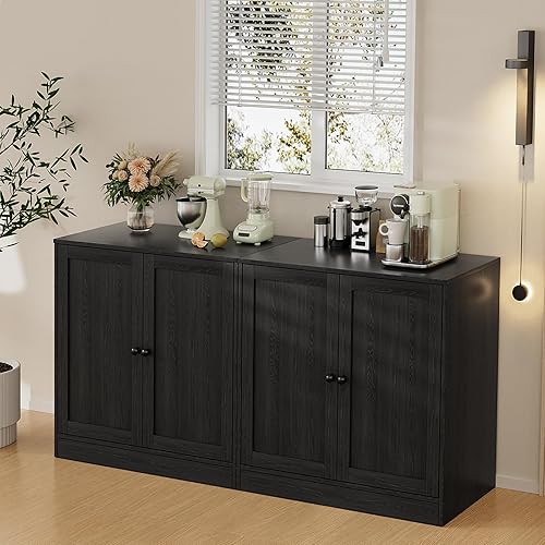 TUSY 31.5" Modular Storage Cabinet - 4 Styles, Modern TV Stand Sets for Living Room, Sideboard Cabinet with Drawer, Entryway Cabinets Glass Door