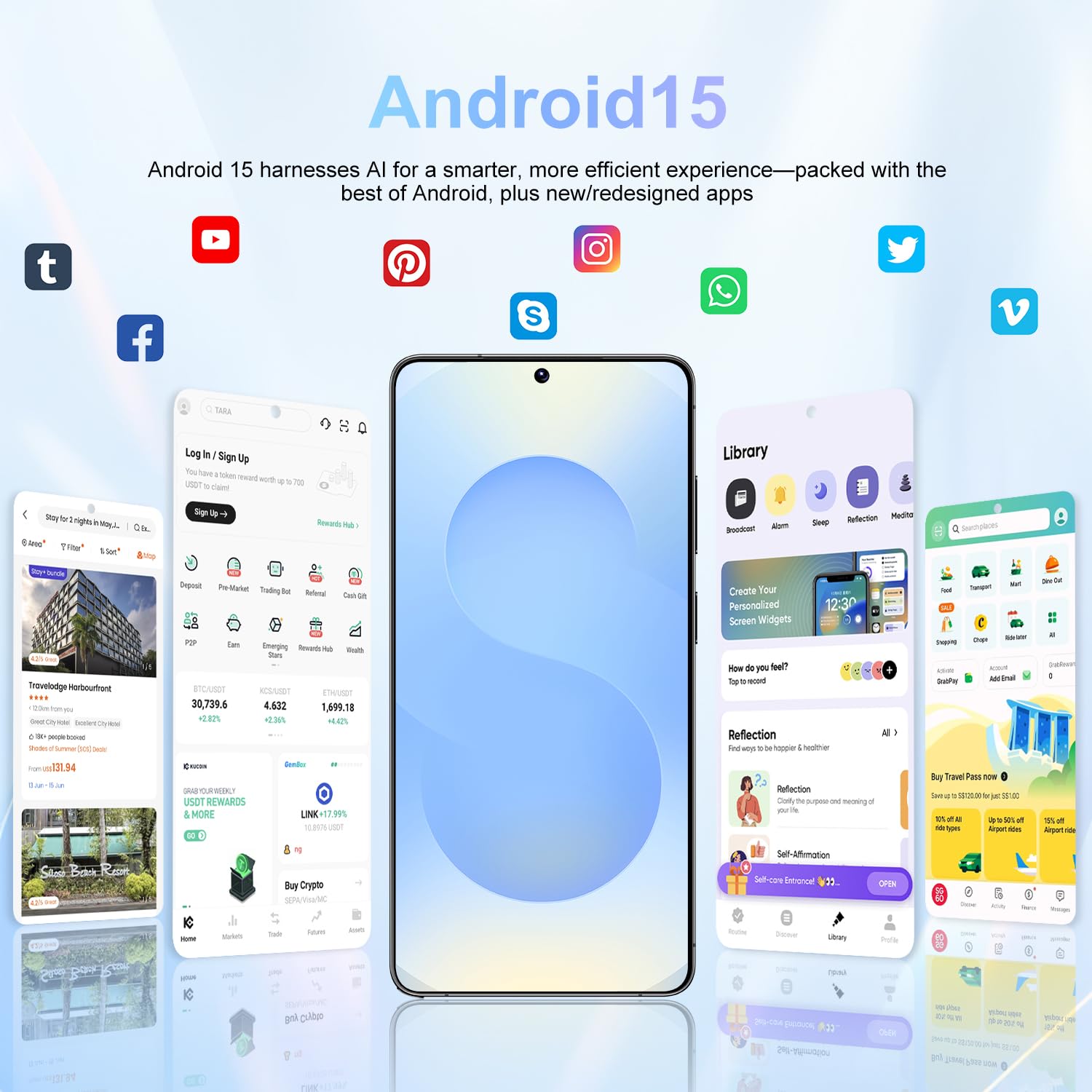 Smartphone S26 Ultra 5G versione globale, 16 GB di RAM, 1 TB di ROM, Snapdragon 8 gen3 (12 core), telefono cellulare con schermo intero HD originale da 7,3 pollici con stilo esterno,Gray-1TB