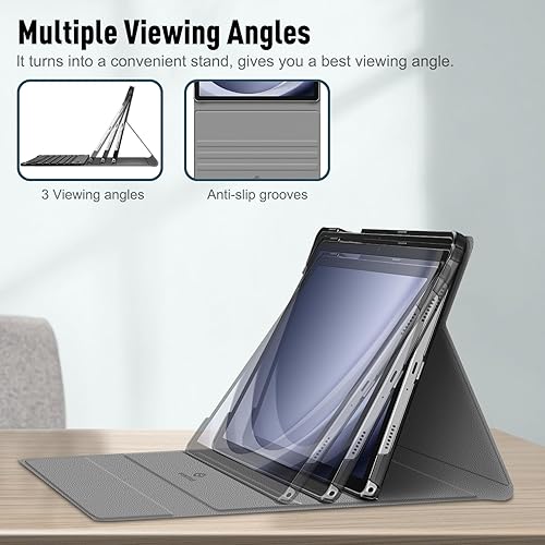 Miniatura 3 de Fintie Funda para Samsung Galaxy Tab A9 Plus de 11 pulgadas modelo 2023 (SM-X210X216X218), funda delgada con soporte para teclado + funda protectora