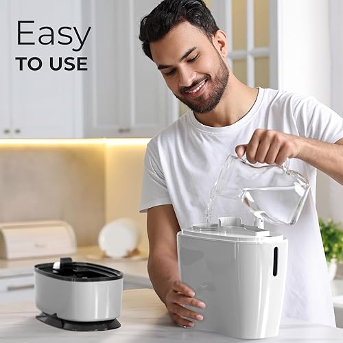 Miniatura 4 de Everlasting Comfort Humidificadores de 6 L para dormitorio, silencioso, tiempo de funcionamiento de 50 horas, sin filtro, humidificador de niebla