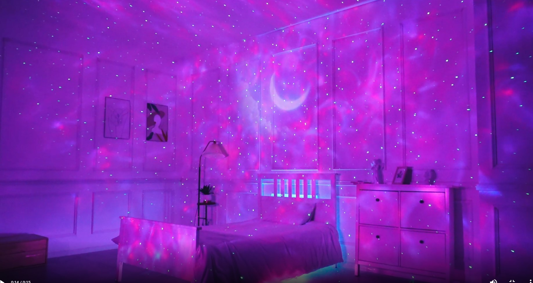 Image of One Fire Star Projector Lights for Bedroom, 43 Lighting Modes Galaxy Star Projector Night Light,Remote Timer Clouds Lamp for Kids Room Decor,360 Rotation LED Gifts for Kids Teen,Black