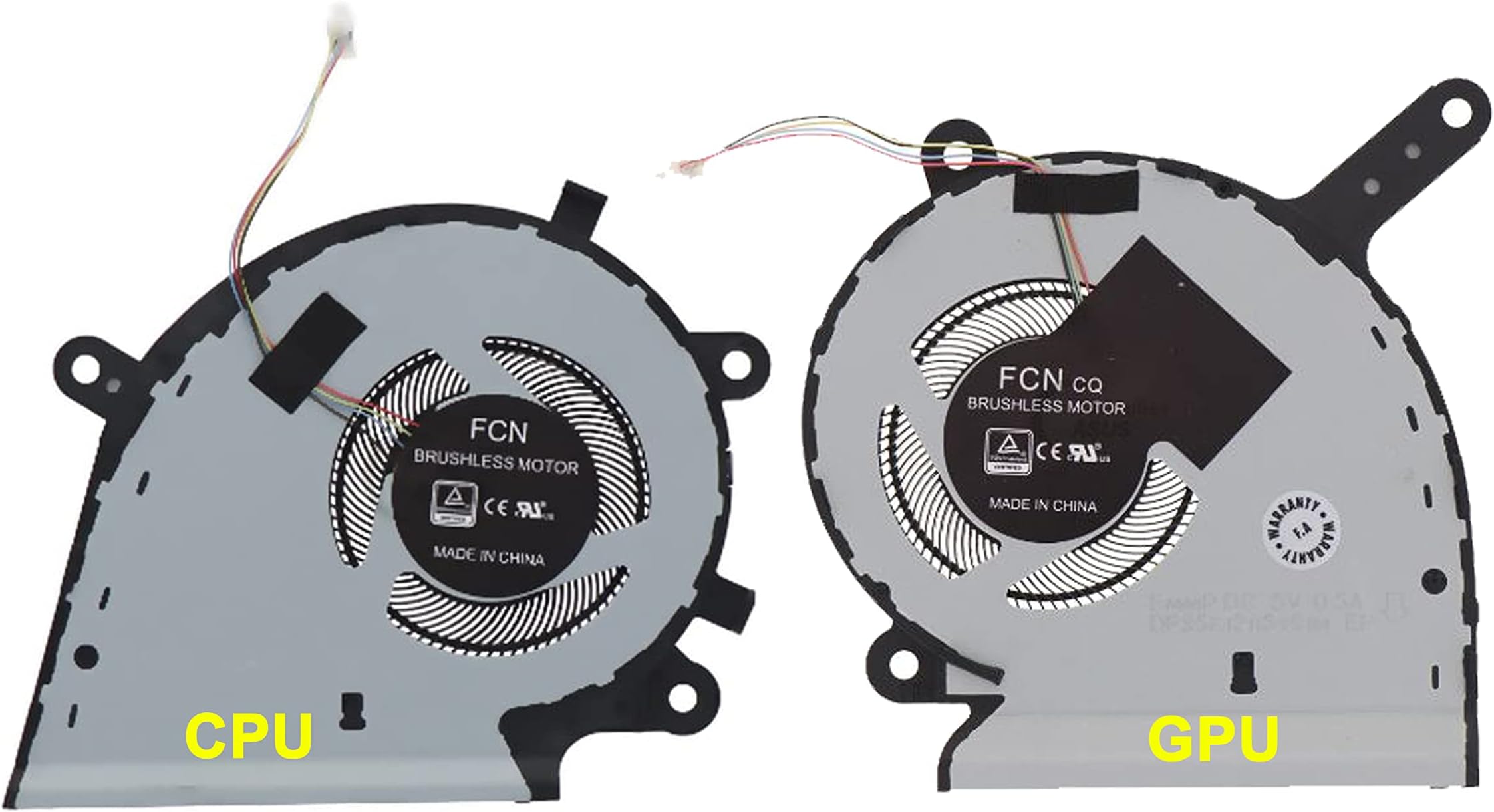 ULTRAZONE Laptop Internal CPU/GPU Pair Cooling Fan for ASUS FX531,G512,G531,G731,GL531,GL542,GL731,PX512,PX531,PX731