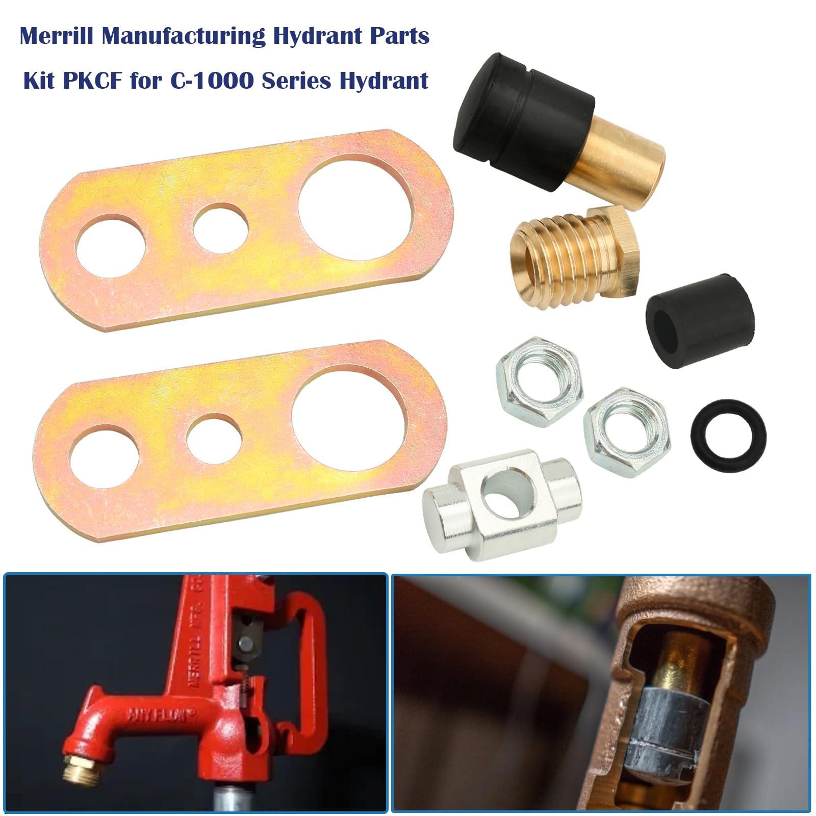 Kit de piezas de hidrante para Merrill C-1000 Yard Hydrant Head Assembly 1 paquete