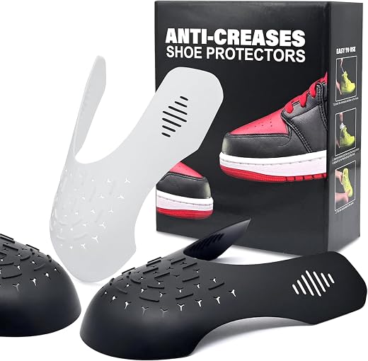 TUPEED 4 Pairs Shoe Crease Protectors, 2022 New Version Crease Protector for Air Force and Air Jordan, Crease Guards for S...