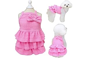 Dress for Dogs - Pink Dog Dresses for Small Dogs with Ruffles