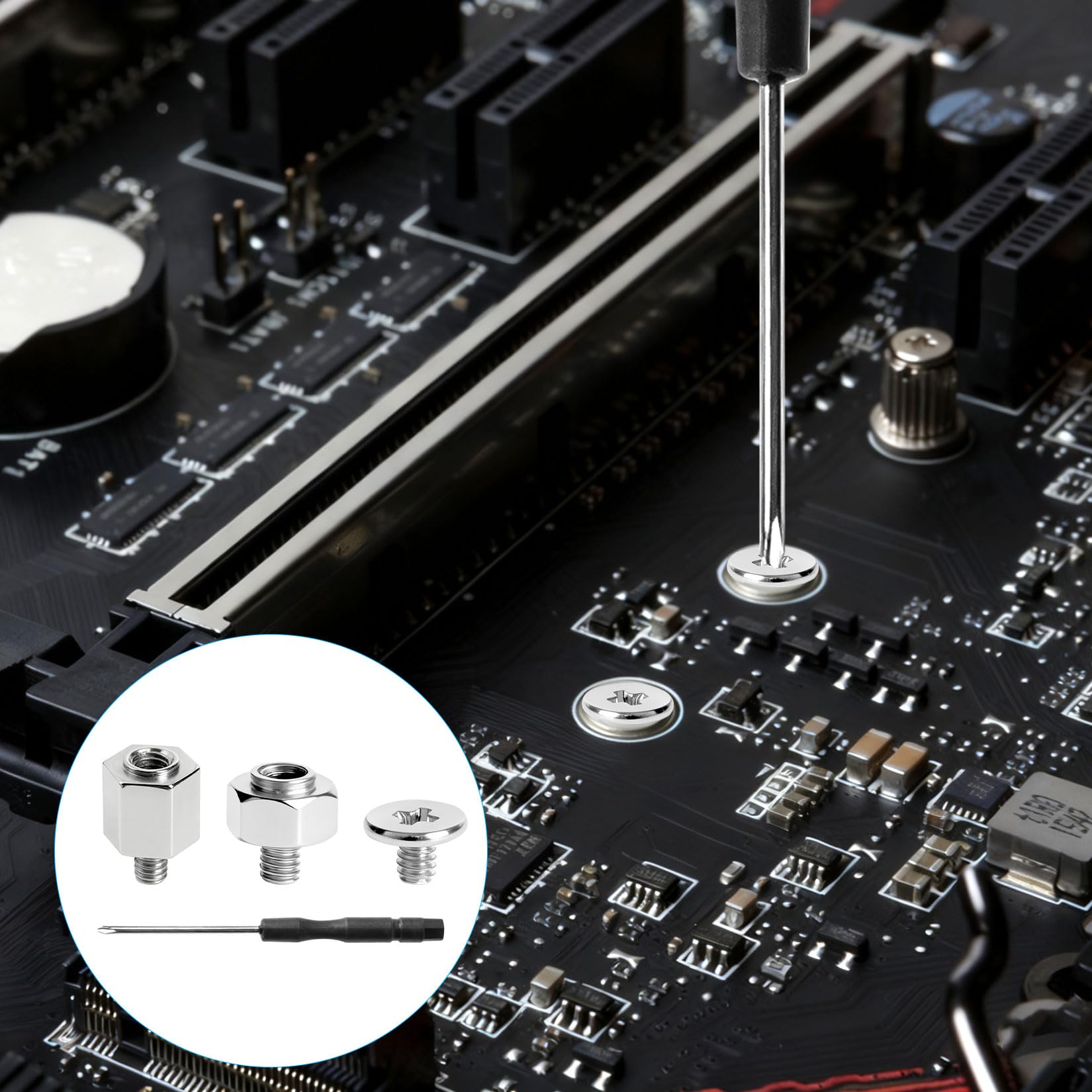 Zestaw śrub M.2 SSD, 41 sztuk, do dysku twardego Nvme, płyty głównej, SSD, płyty głównej, w zestawie 1 x śrubokręt