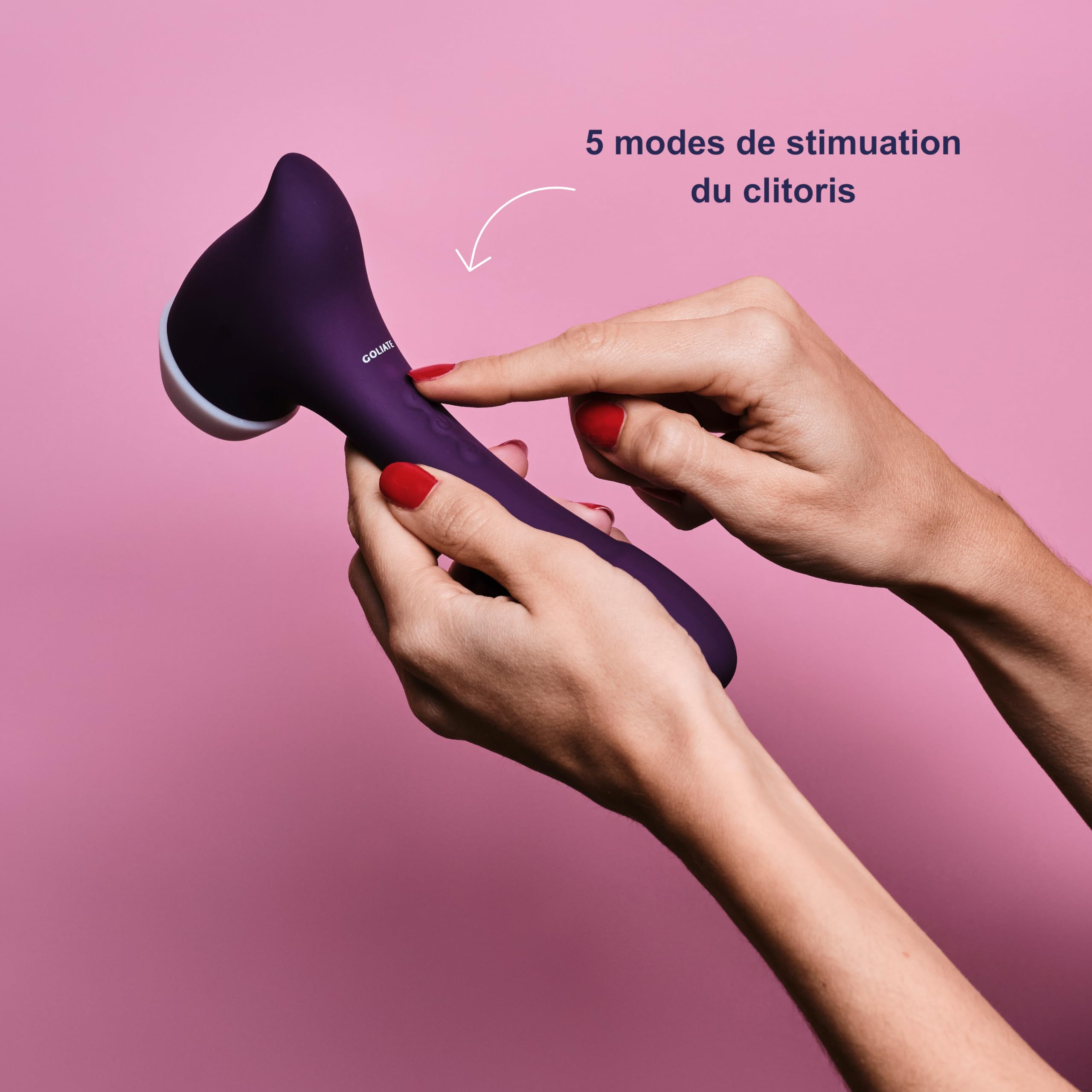 Goliate - The Amazing 2 in 1 vibrator - Luchtdruk vibrator - Vibrator - Oplaadbaar - Waterdicht (02521)