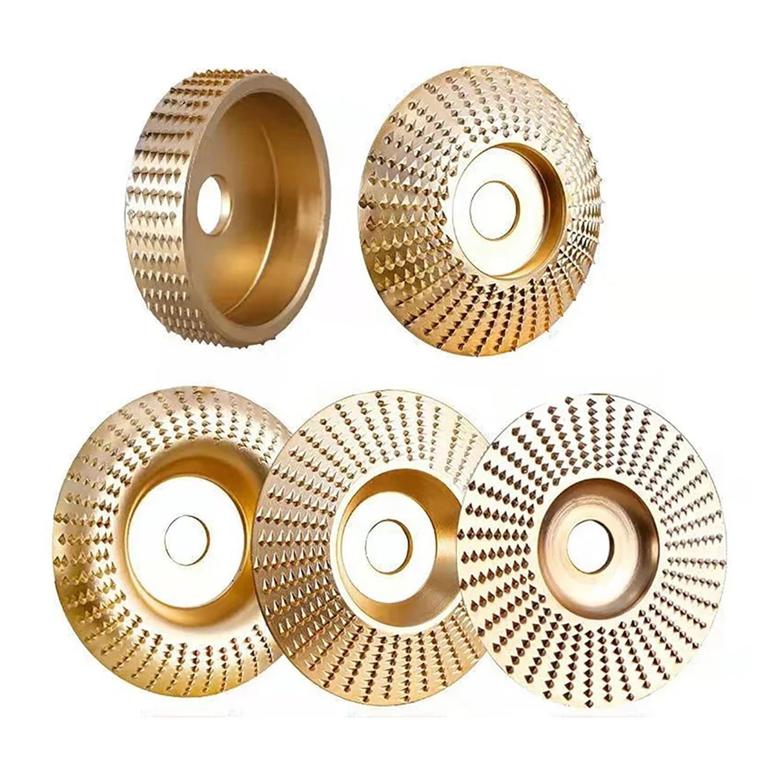 5 szt. tarcz szlifierskich do drewna, szlifierka kątowa, tarcza polerska, tarcza obrotowa, otwór 22 mm, narzędzie do rzeźbienia w drewnie, tarcze ścierne(Heat and Cool 12V)